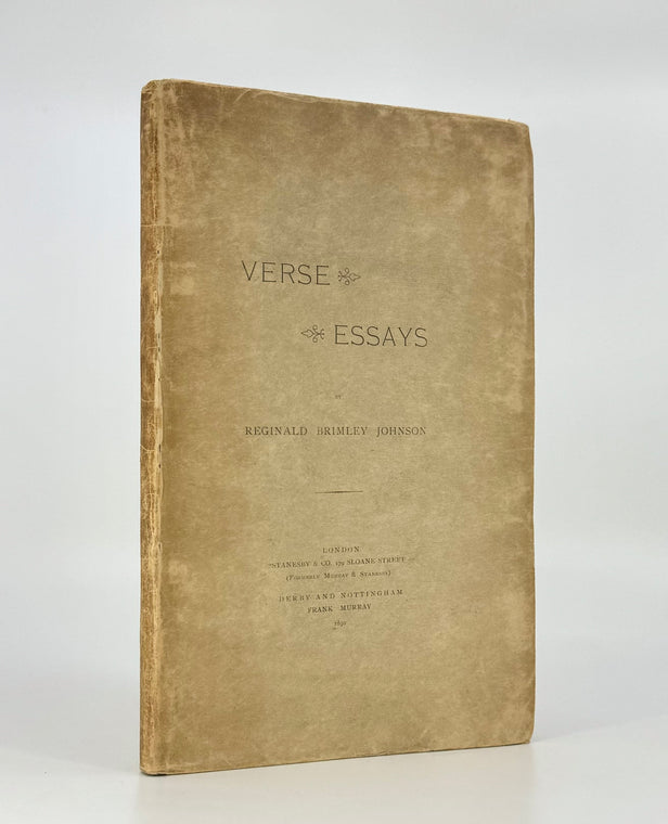 Verse Essays.