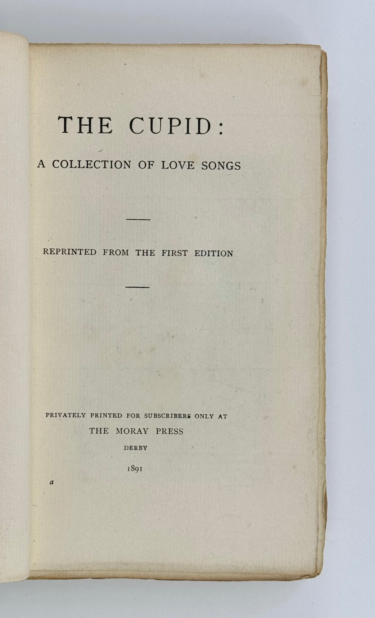 The Cupid: A Collection of Love Songs