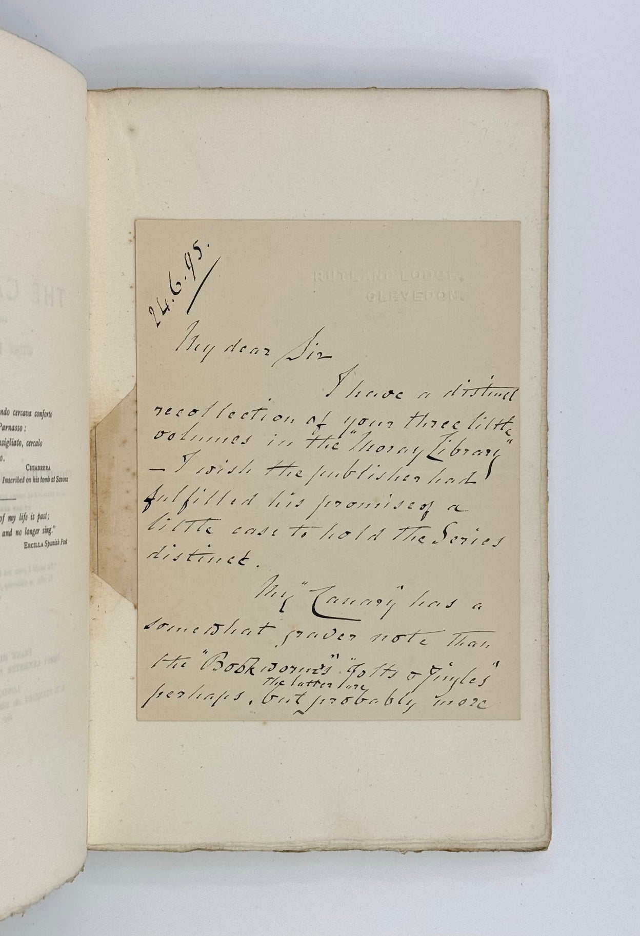 The Canary and Other Poems.