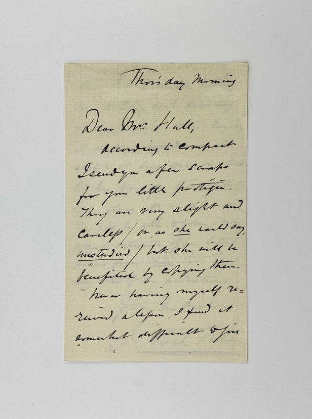 Autograph Letter Signed,