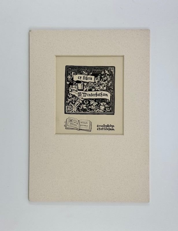 Bookplate for James Batten Winterbotham.
