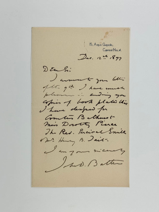 Autograph Letter Signed
