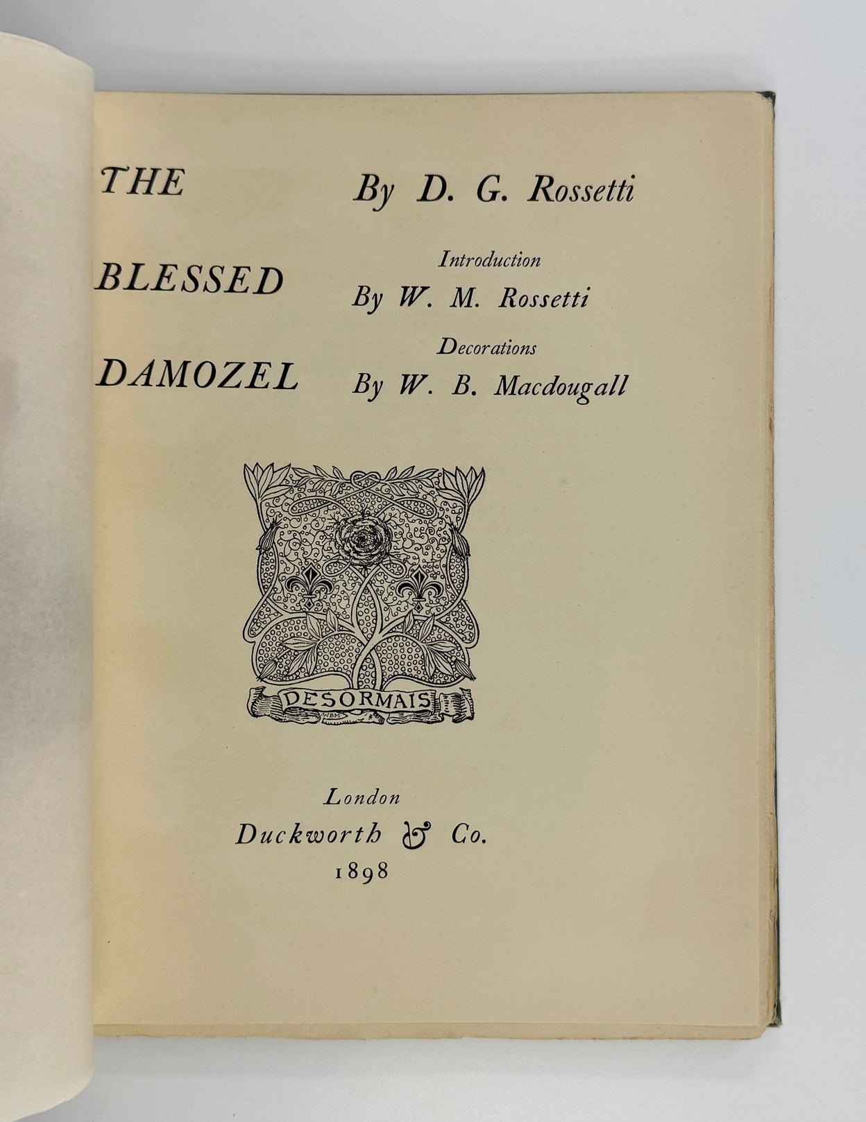 The Blessed Damozel.
