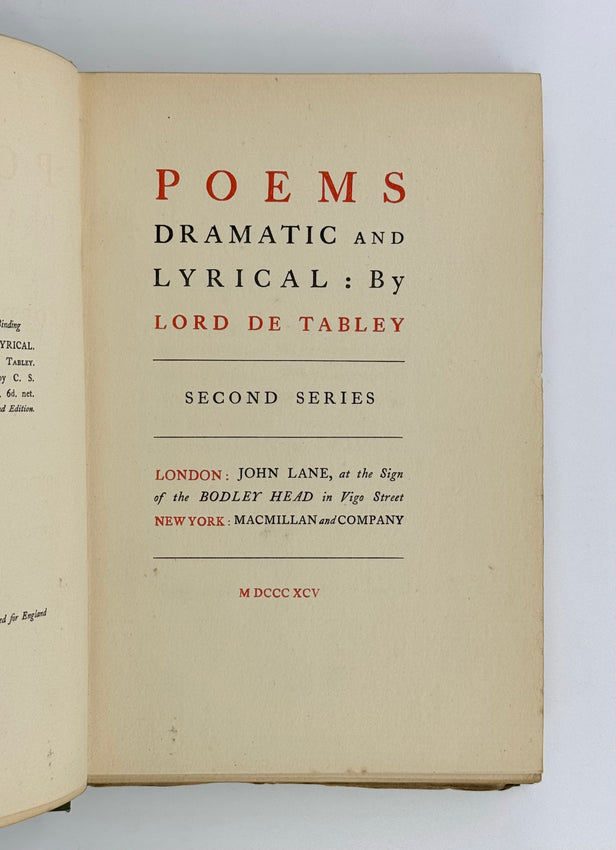 Poems Dramatic and Lyrical. Second Series.