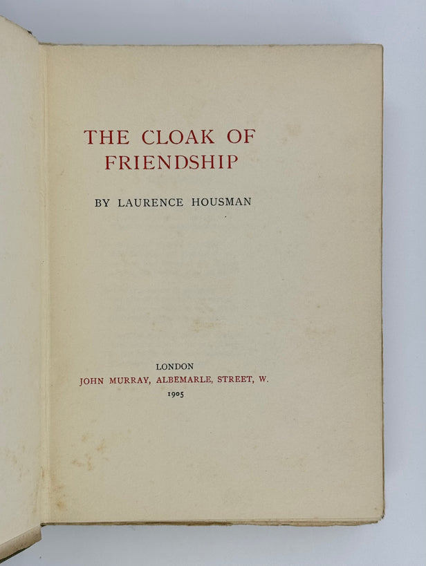 The Cloak of Friendship.