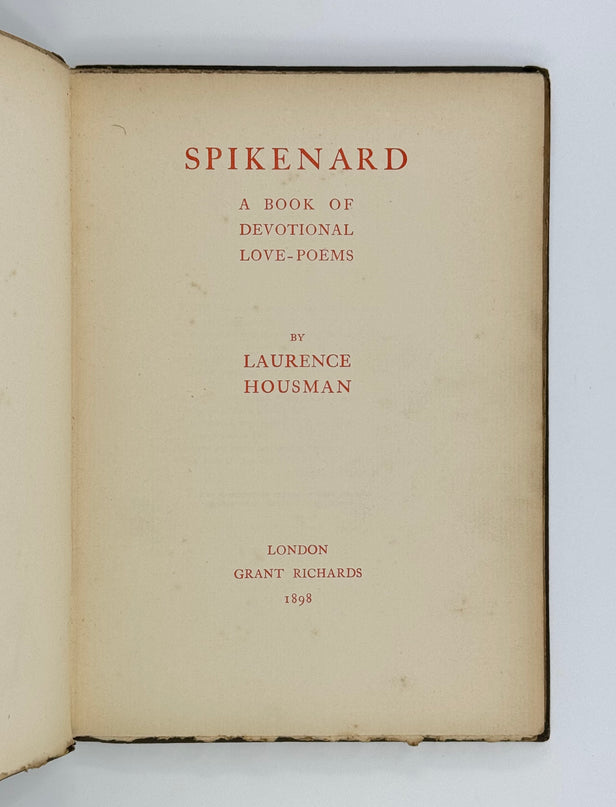 Spikenard: A Book of Devotional Love-Poems.