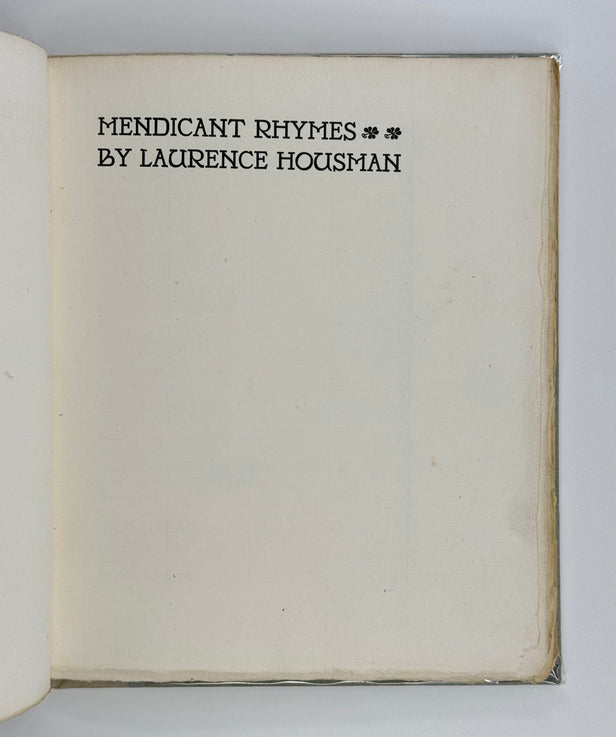 Mendicant Rhymes.