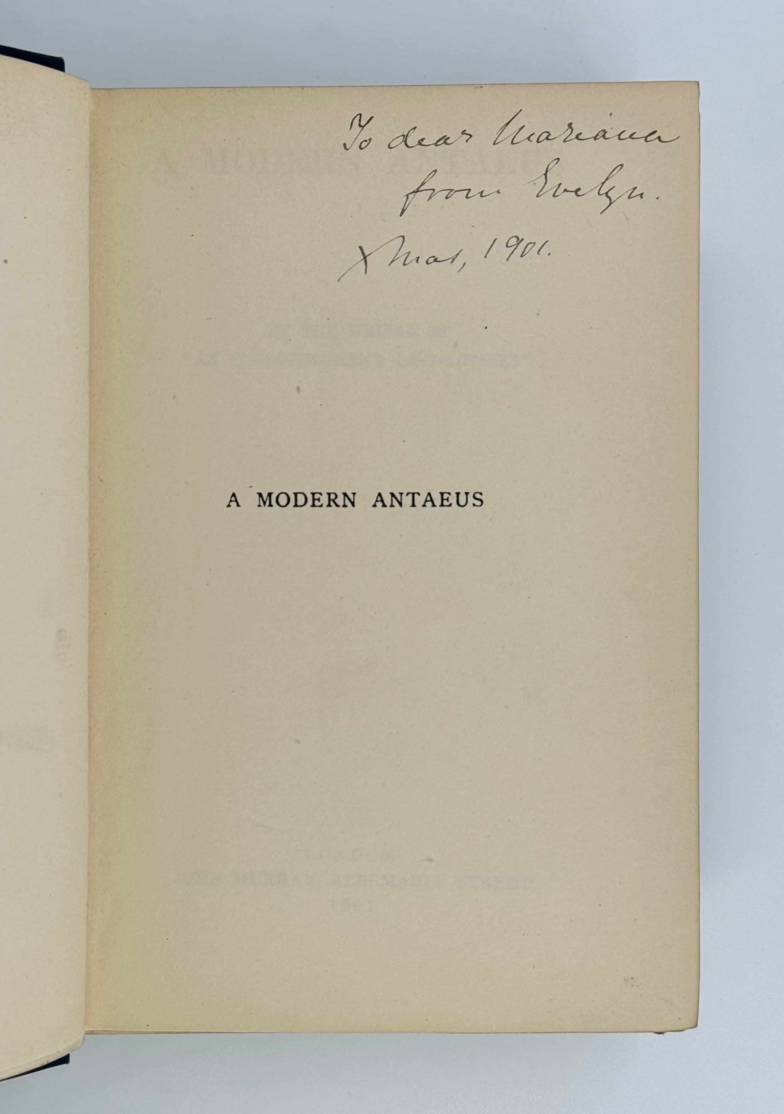 A Modern Antaeus.
