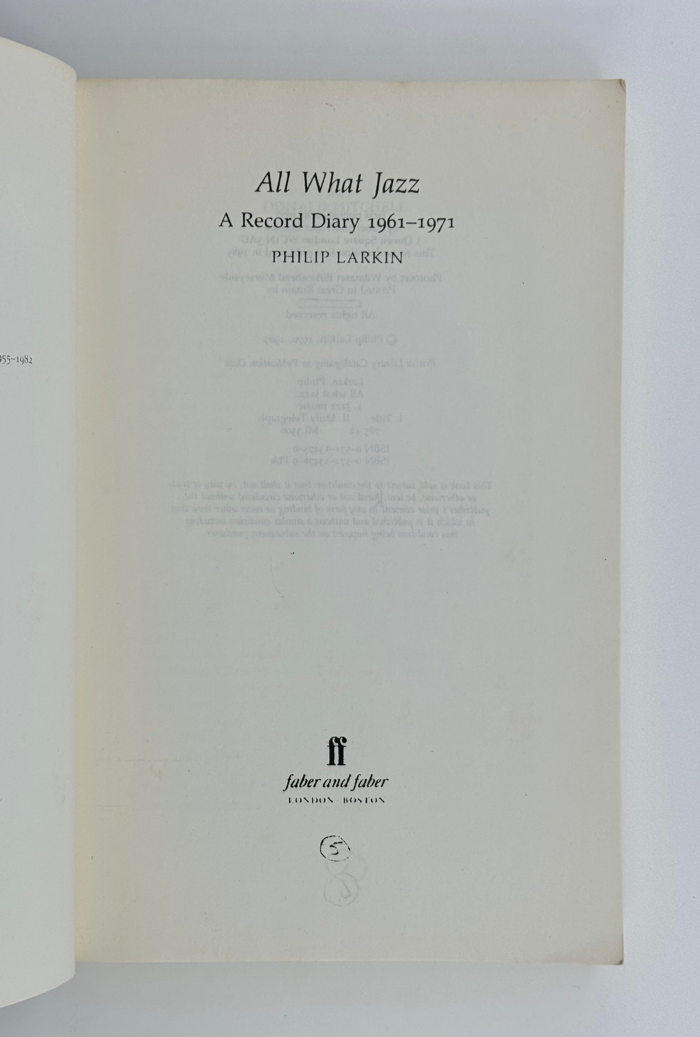 All What Jazz. A Record Diary 1961-1971.
