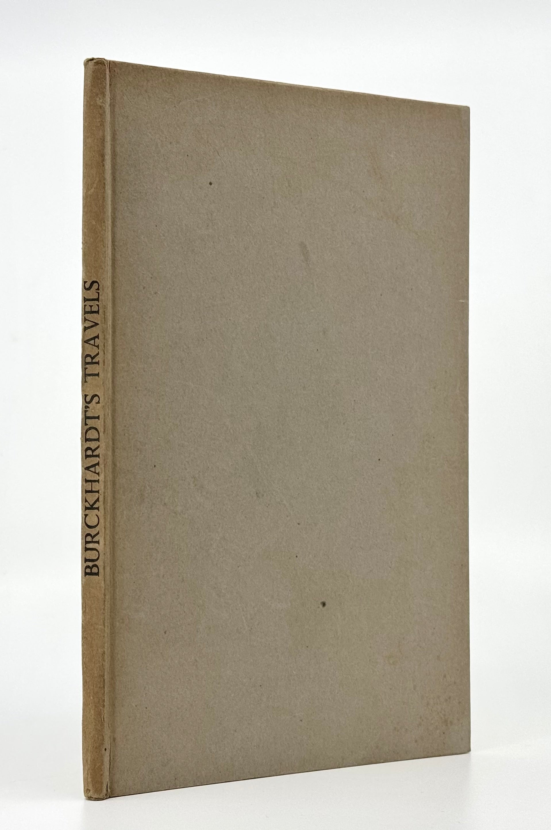 Travels of M. Burckhardt in Egypt and Nubia.