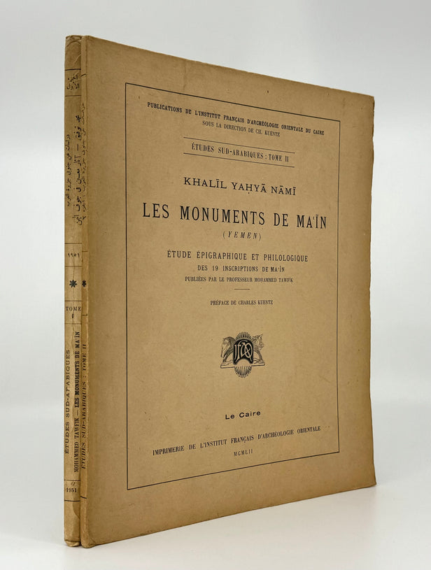 Les Monuments de Ma'in (Yemen). Preface de Ch. Kuentz.