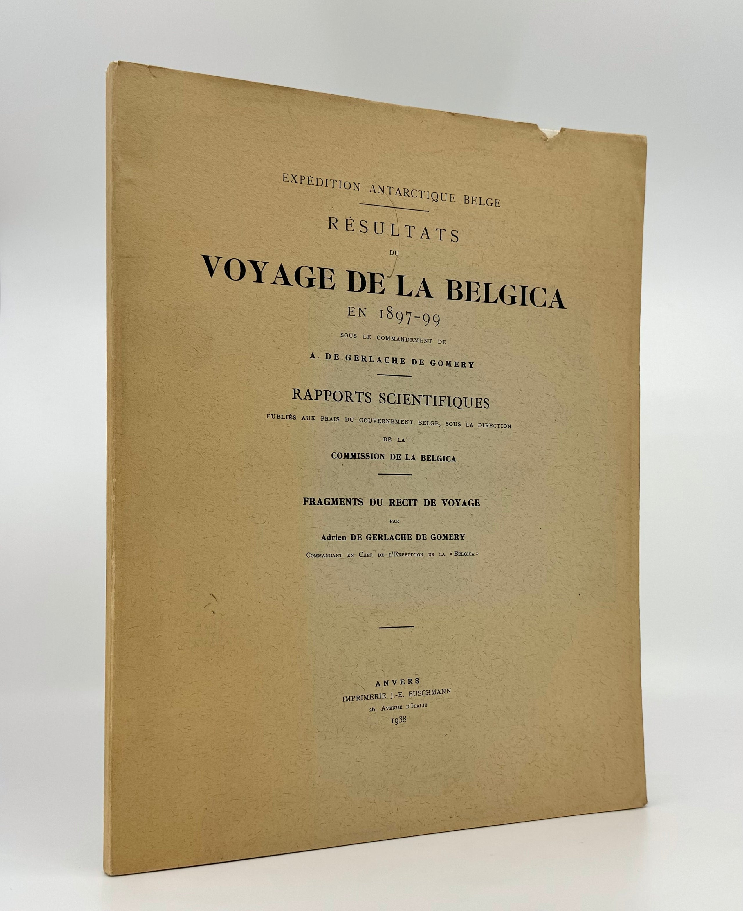 Résultats du Voyage de la Belgica en 1897-99...