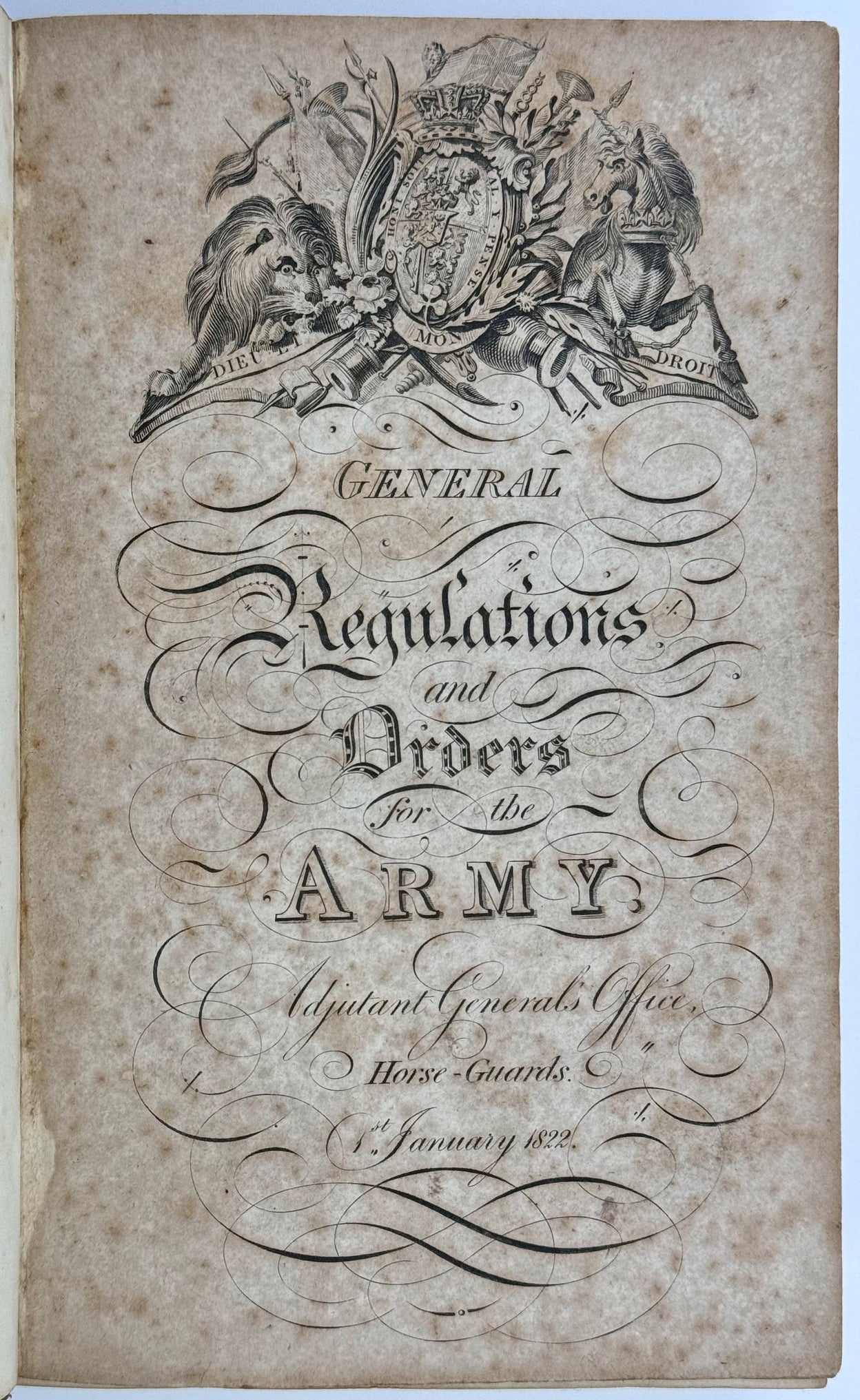 General Regulations and Orders for The Army.