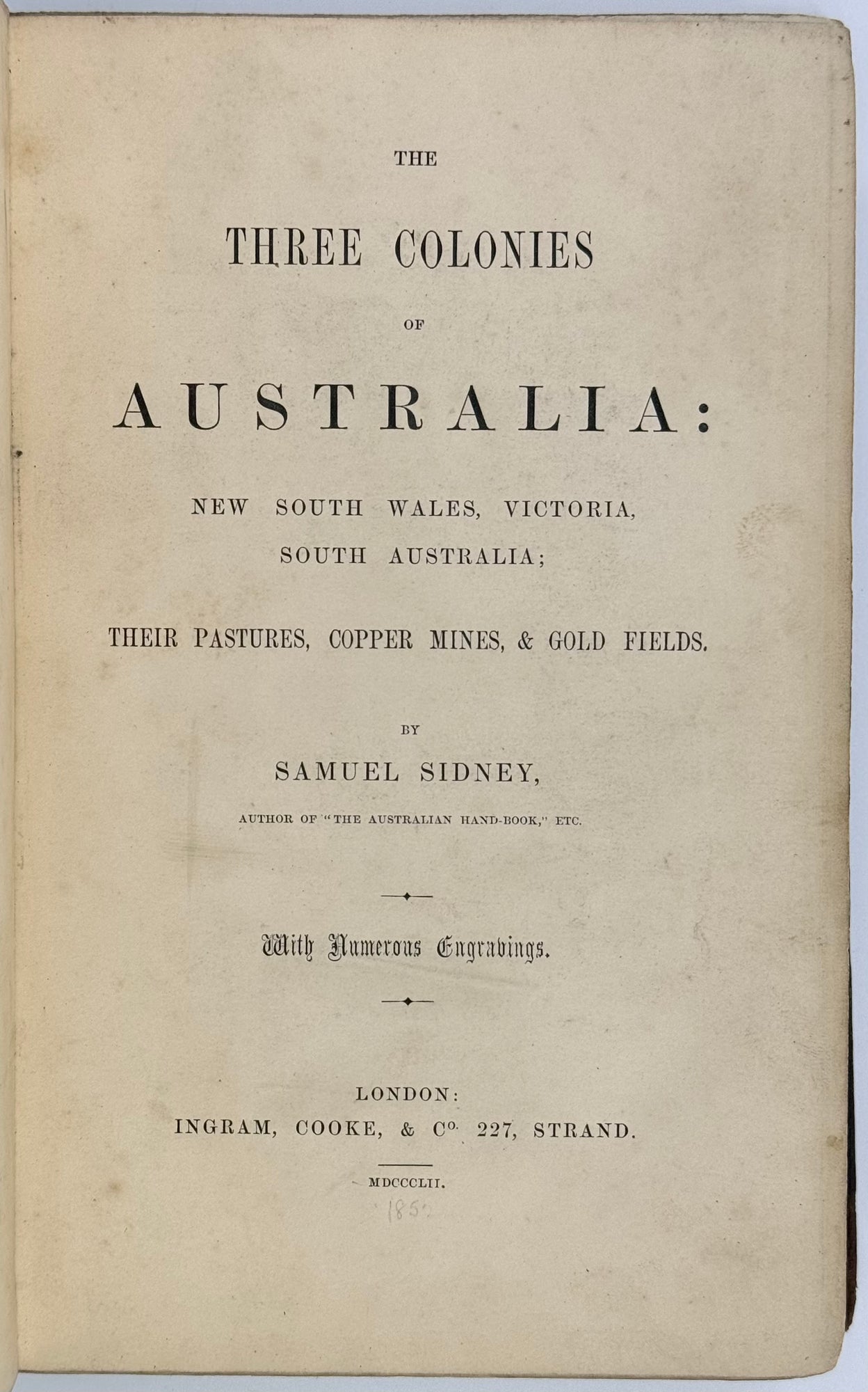 The Three Colonies of Australia: