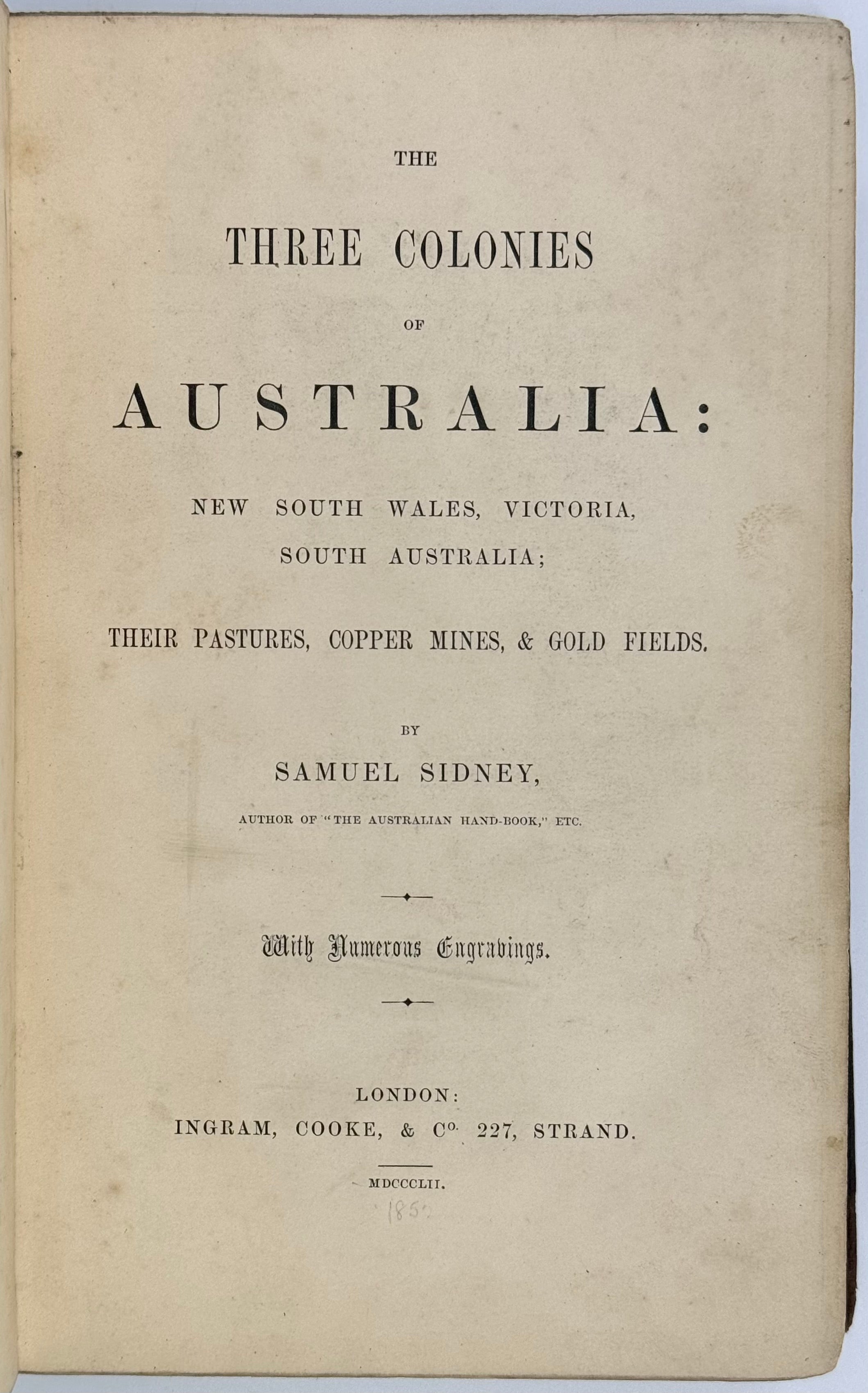 The Three Colonies of Australia: