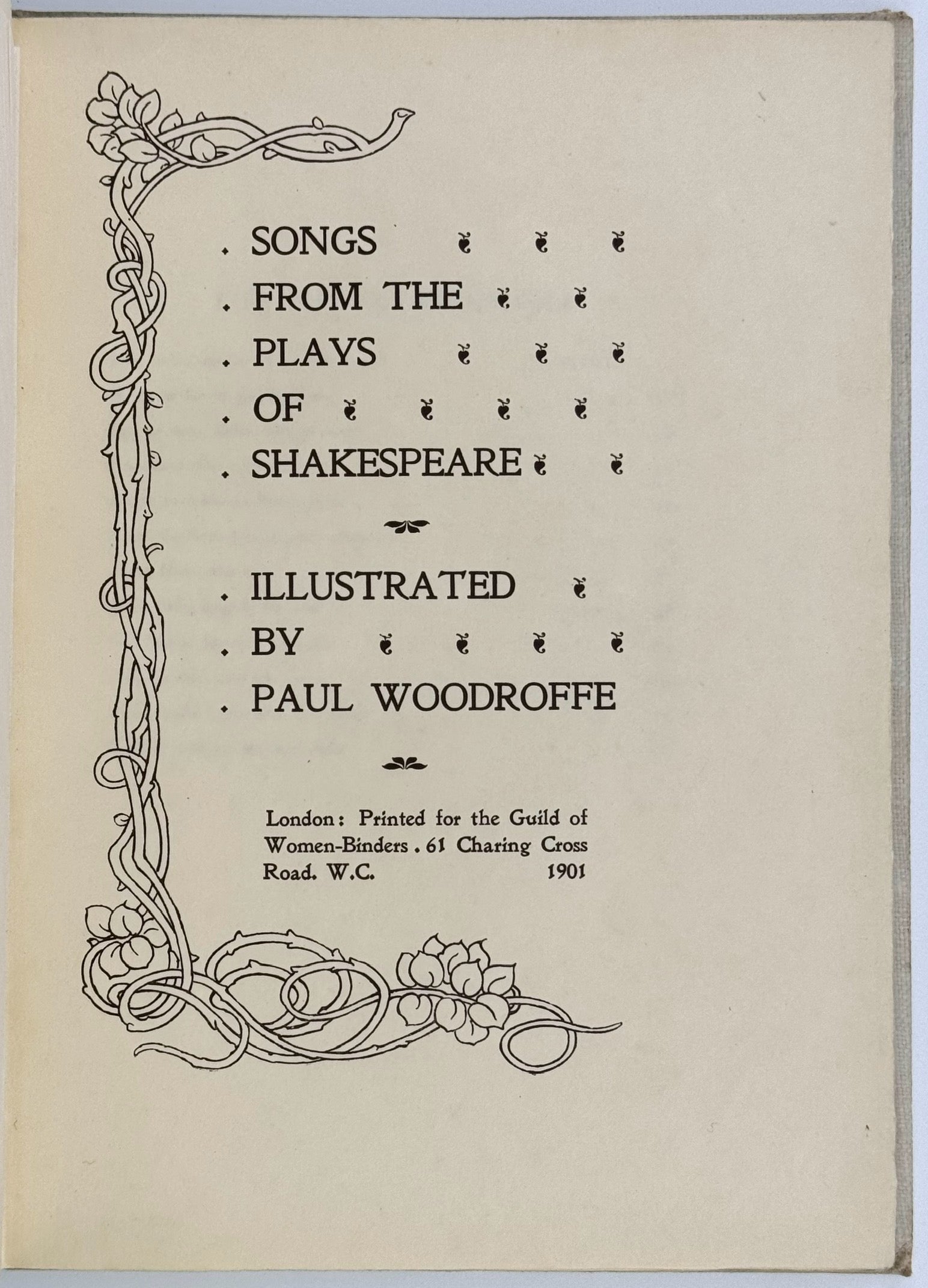 Songs from the Plays of Shakespeare.