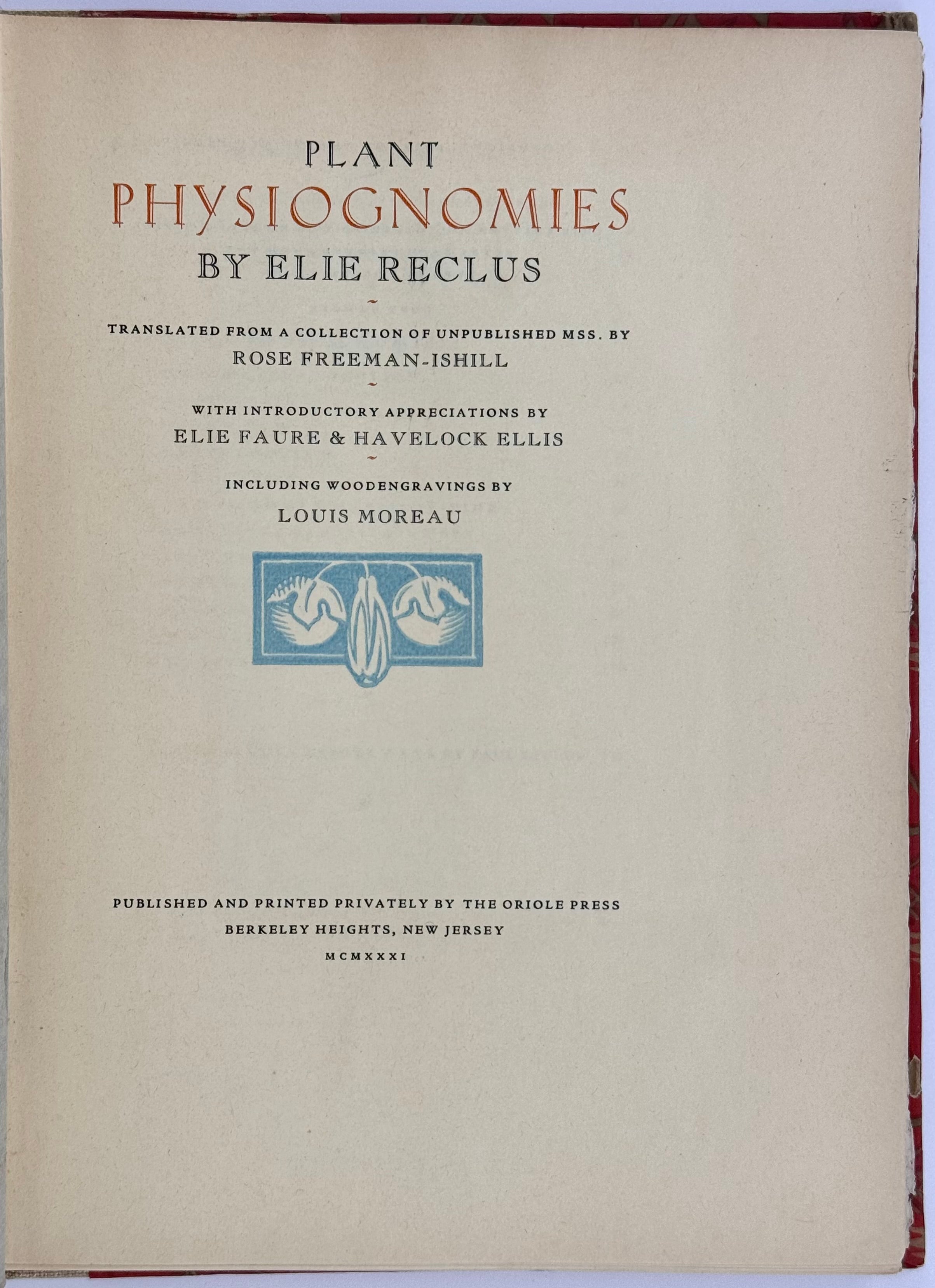 Plant Physiognomies.