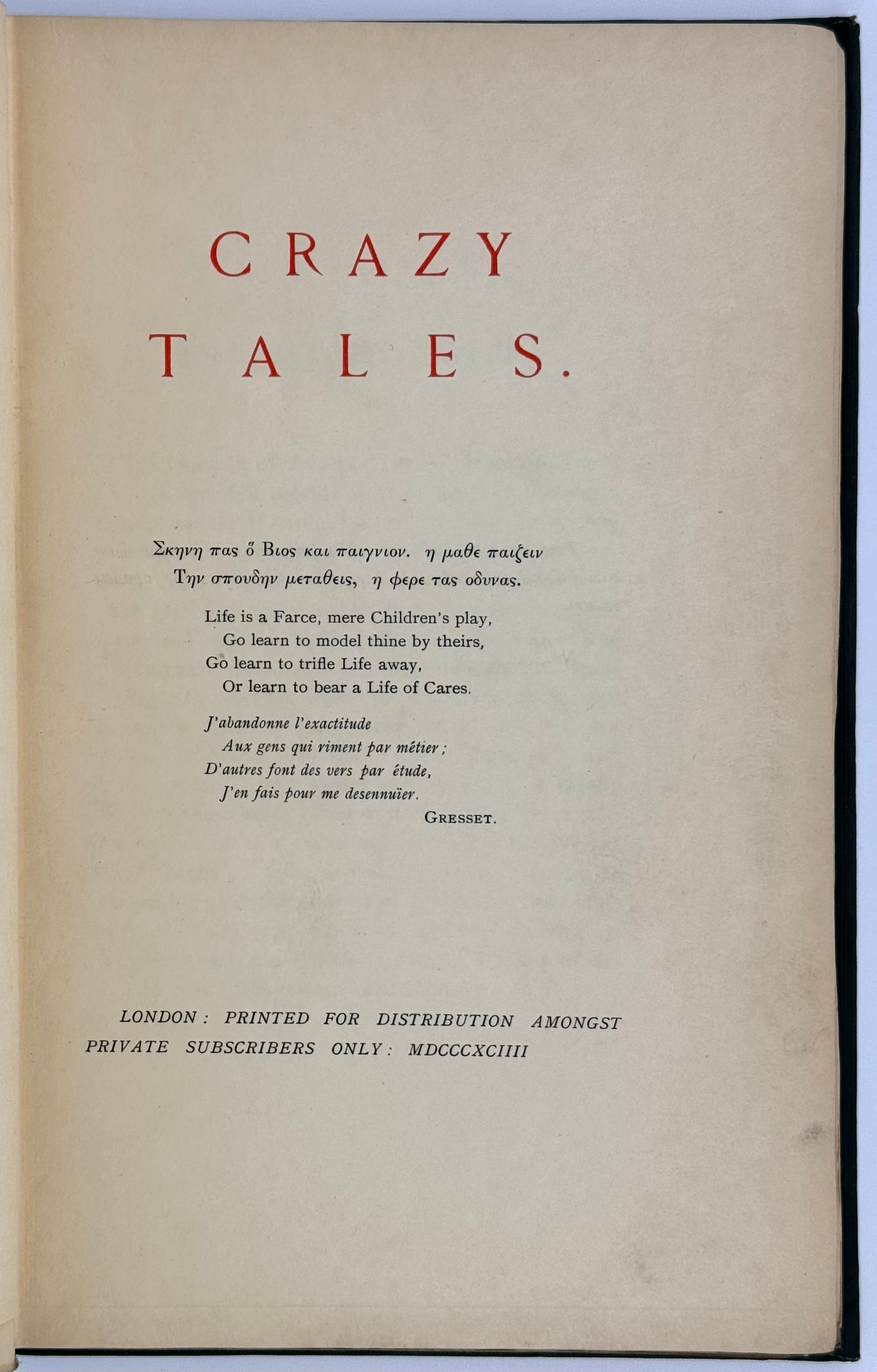 Crazy Tales.