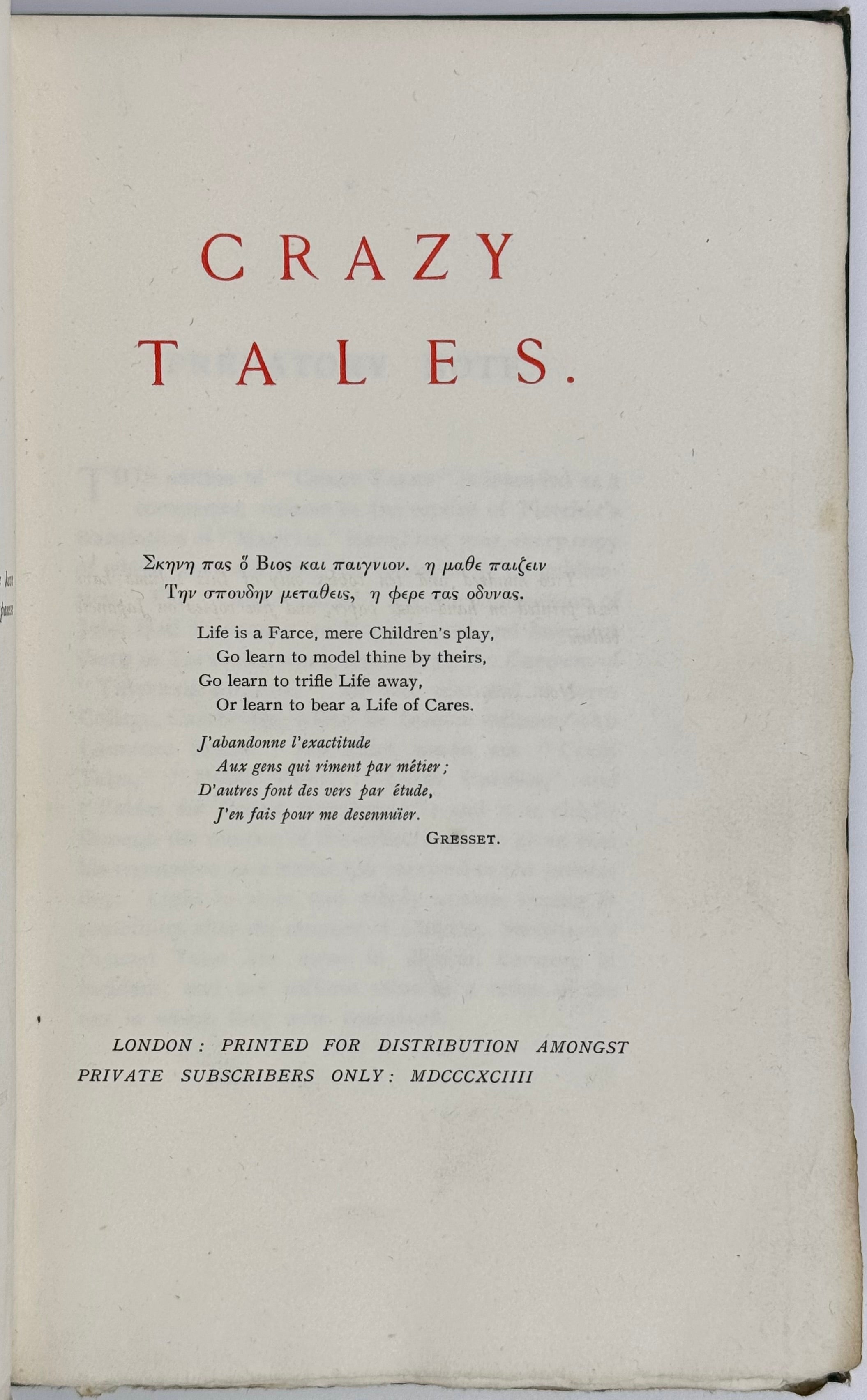 Crazy Tales.