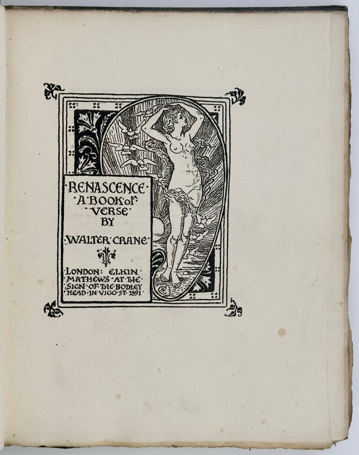 Renascence. A Book Of Verse.