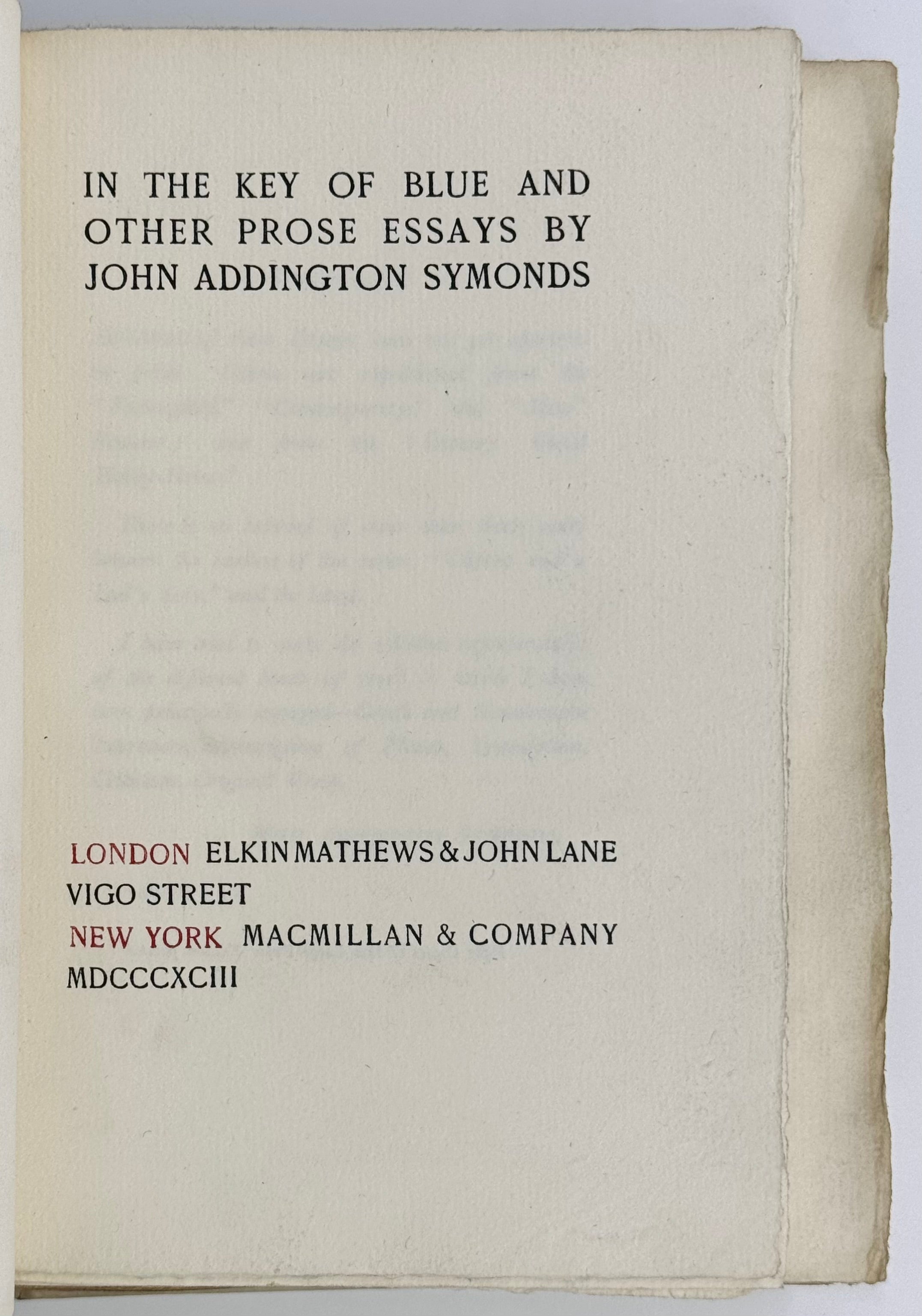 In the Key of Blue and Other Prose Essays.