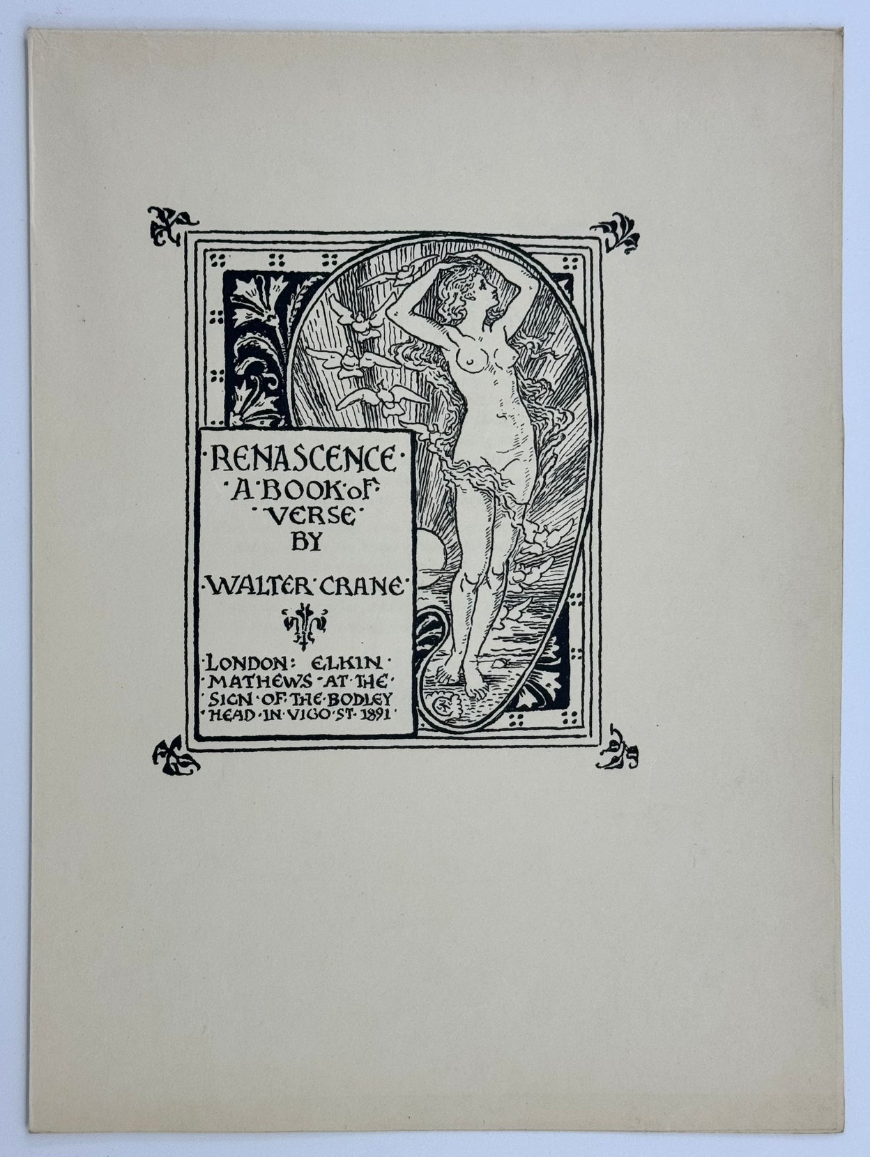 Renascence. A Book Of Verse.