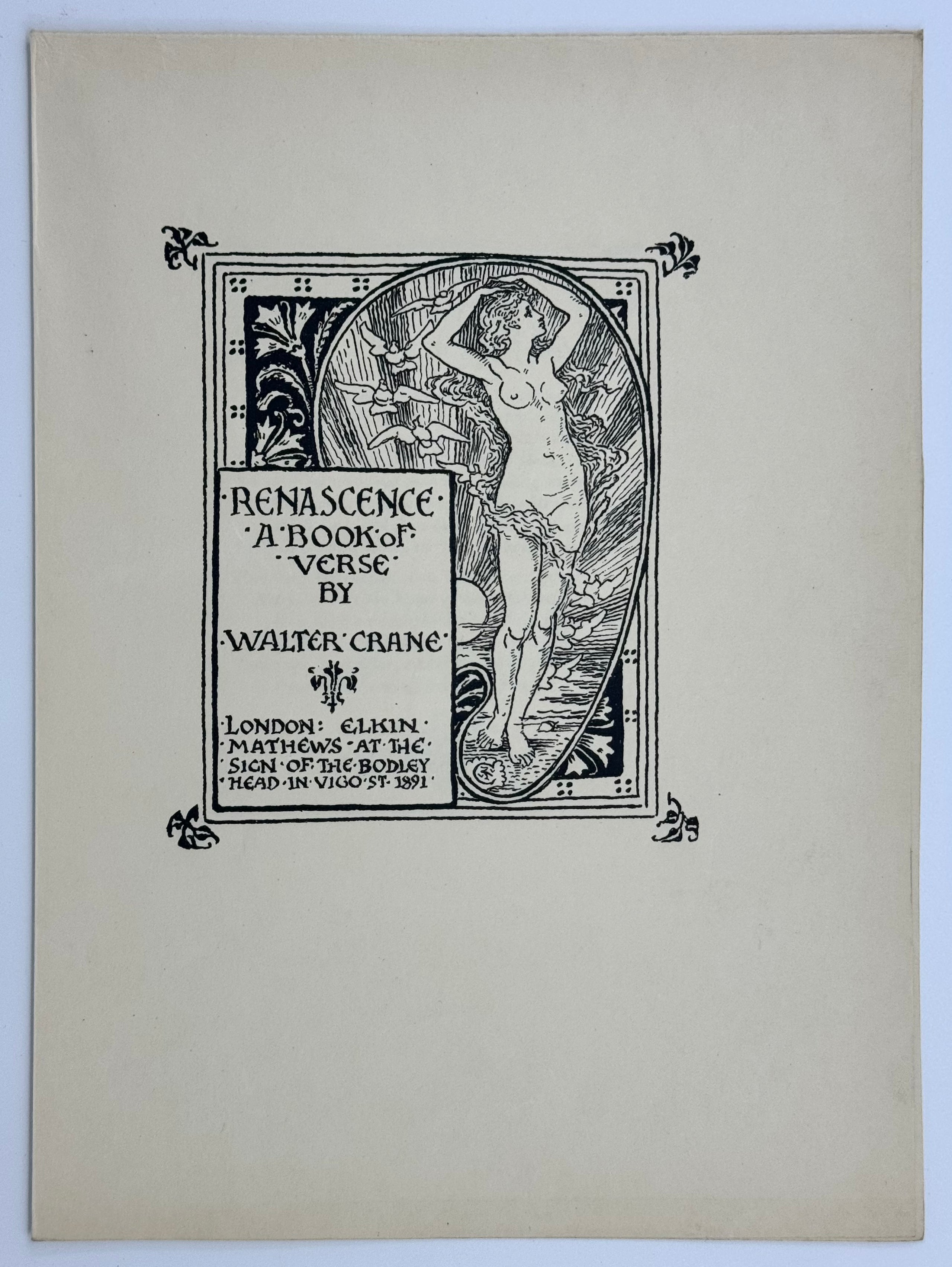 Renascence. A Book Of Verse.