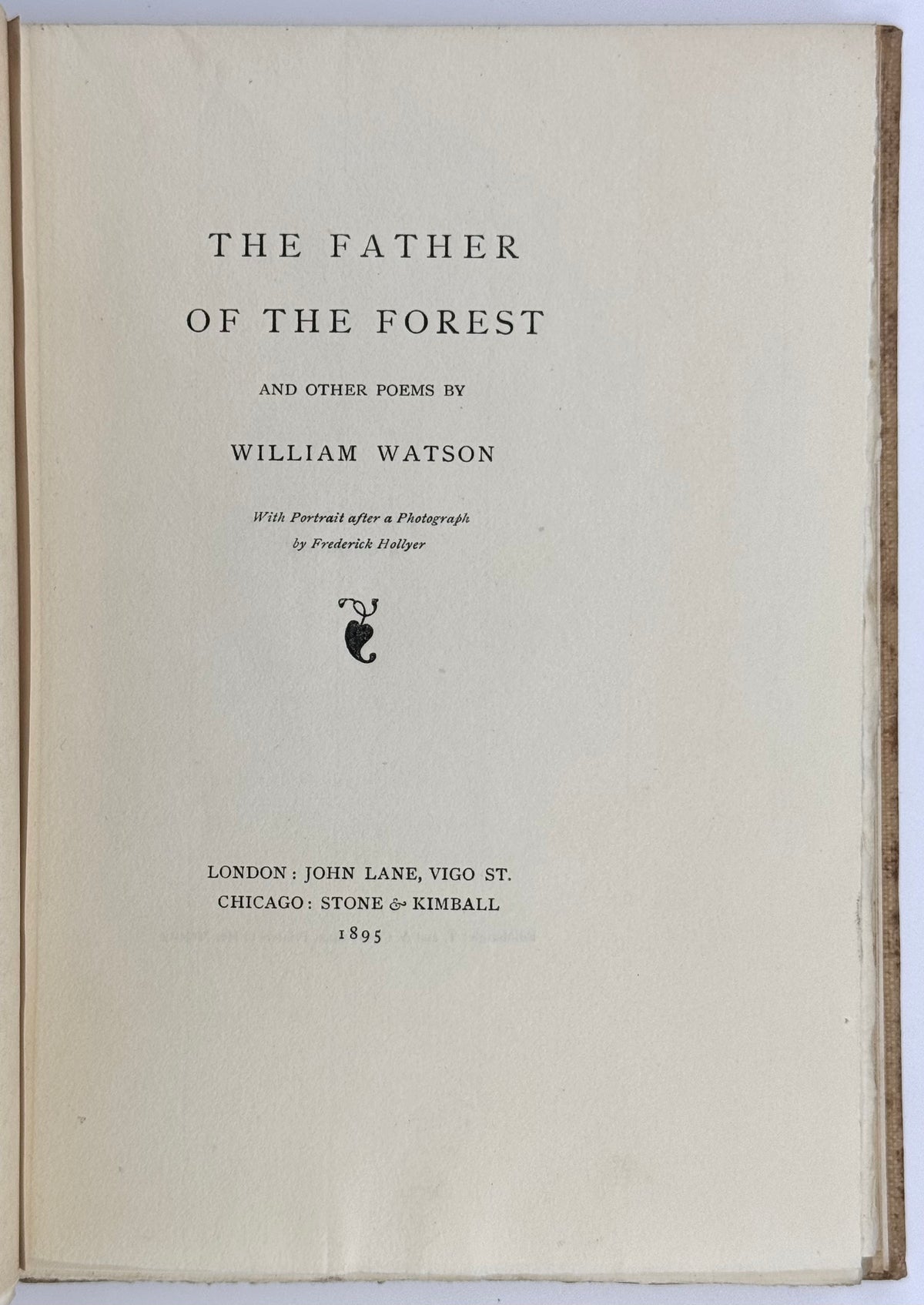 The Father of the Forest and Other Poems.
