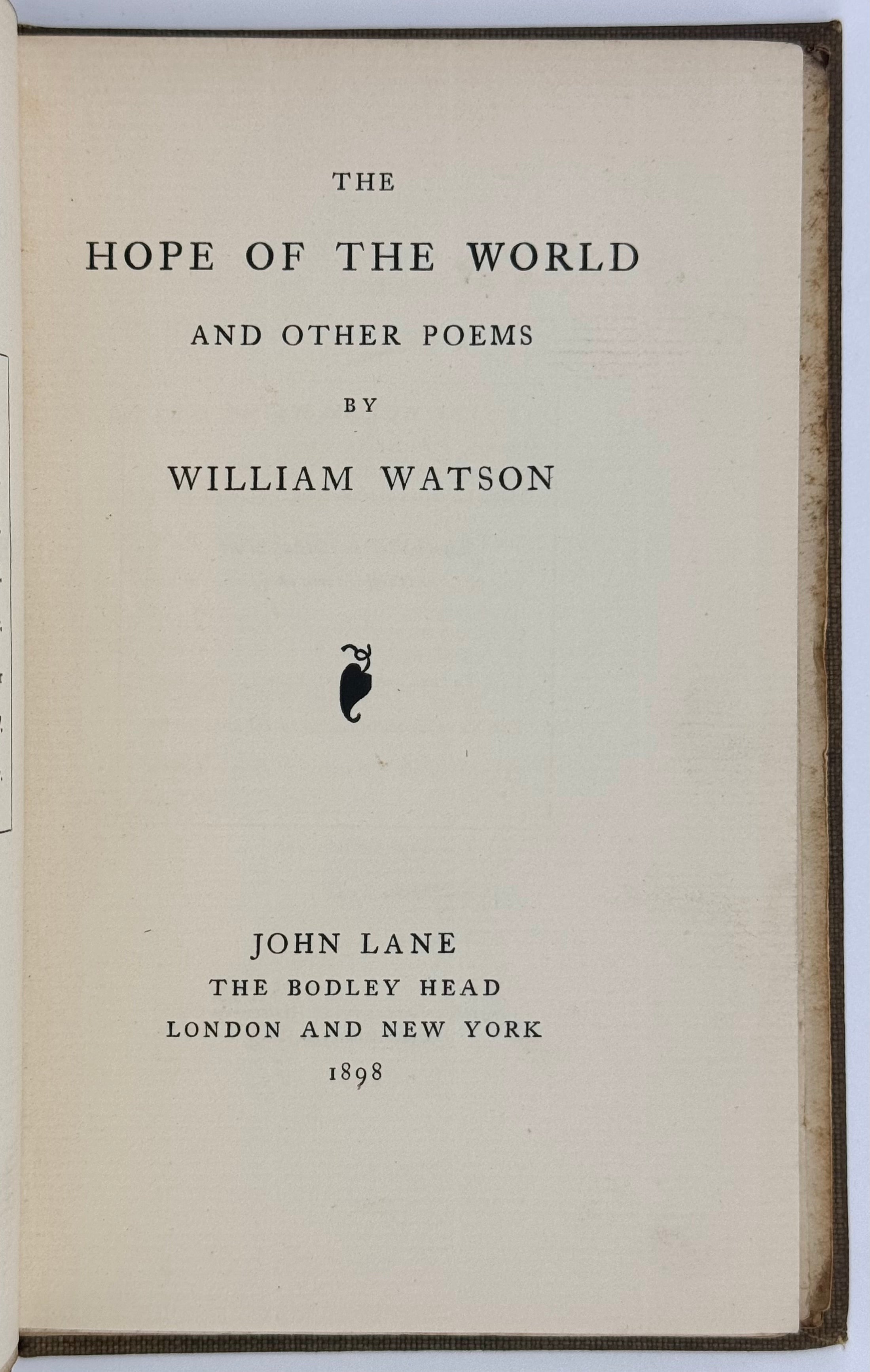 The Hope of the World and Other Poems.