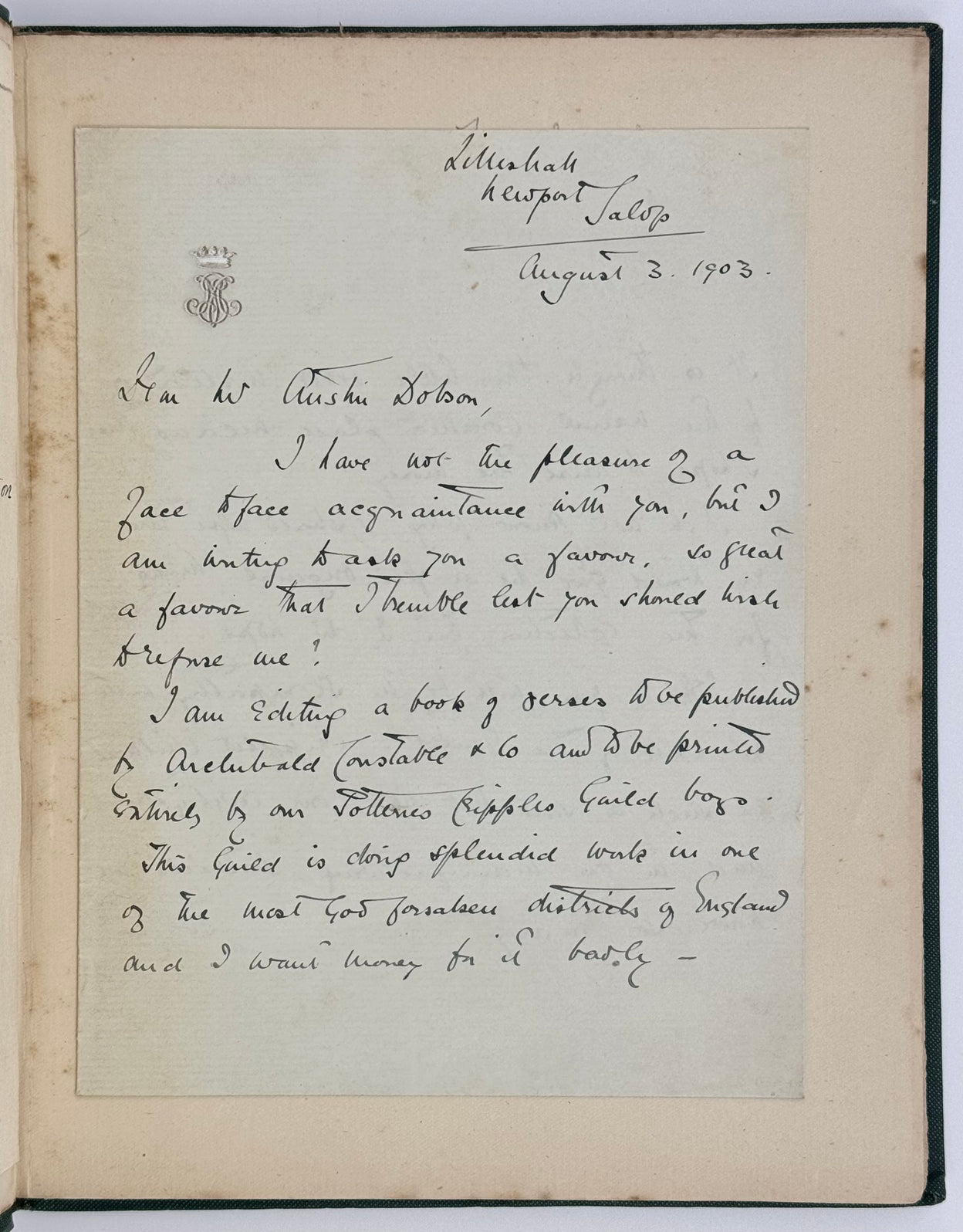 Wayfarer's Love: Contributions from Living Poets Edited by the Duchess of Sutherland.