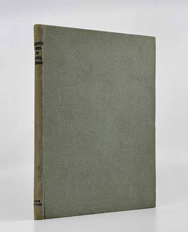 The Religious Poems of Lionel Johnson.