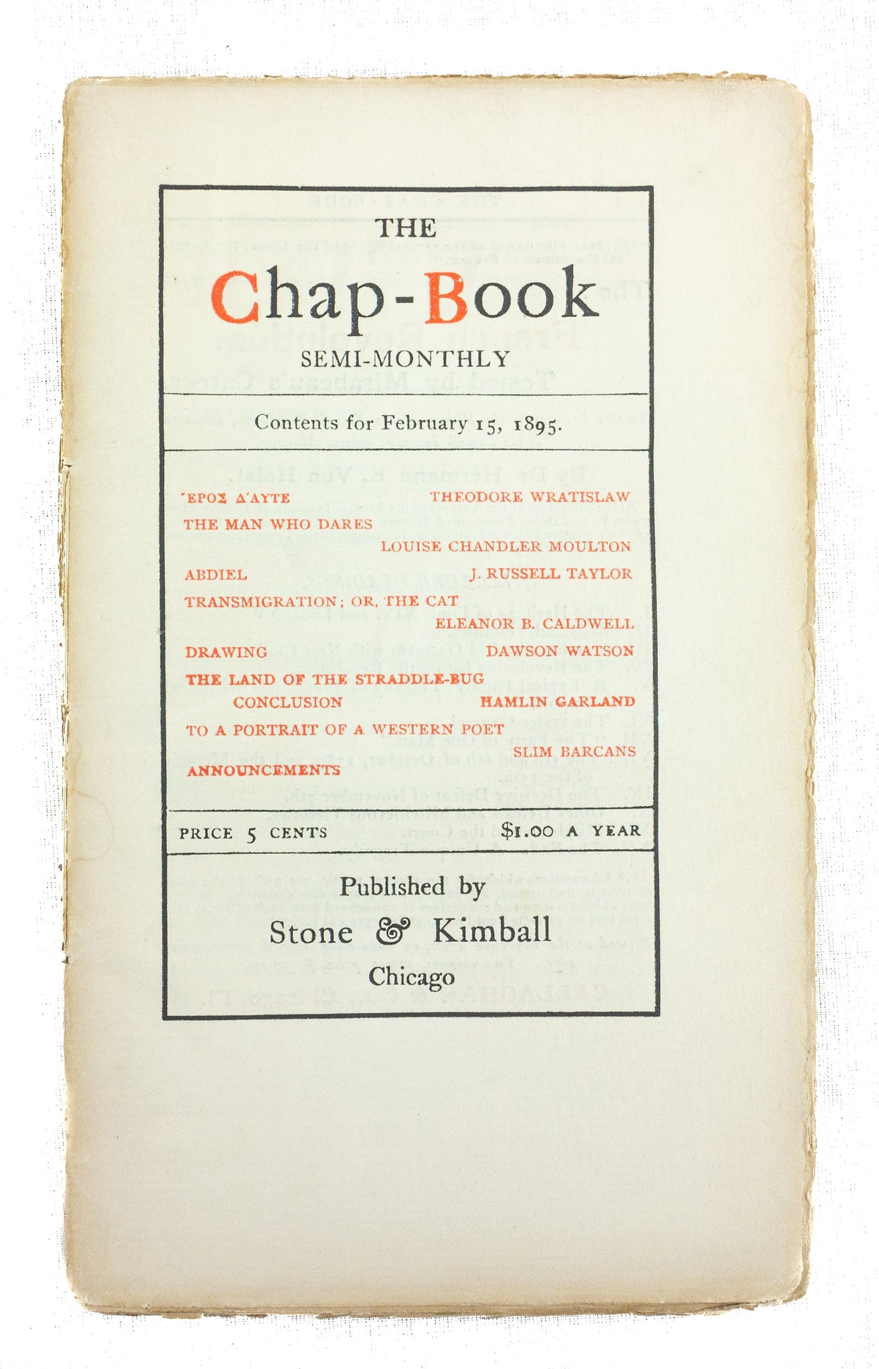 The Chap-Book.