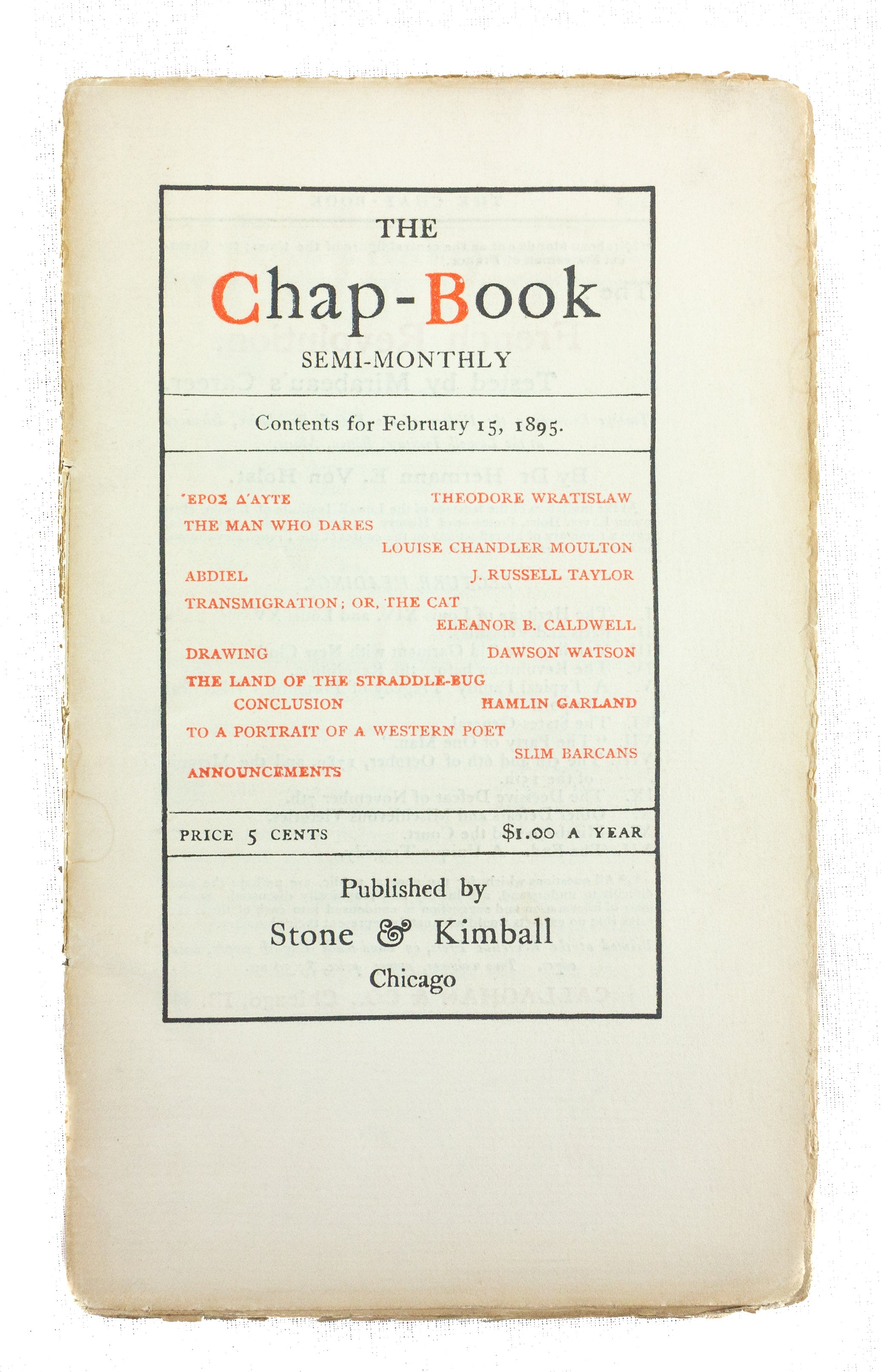 The Chap-Book.