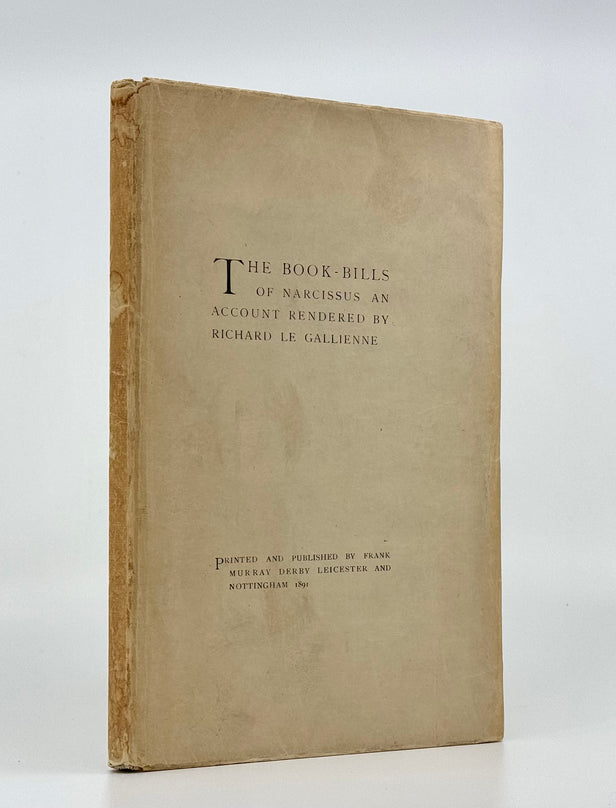 The Book-Bills of Narcissus: An Account Rendered.