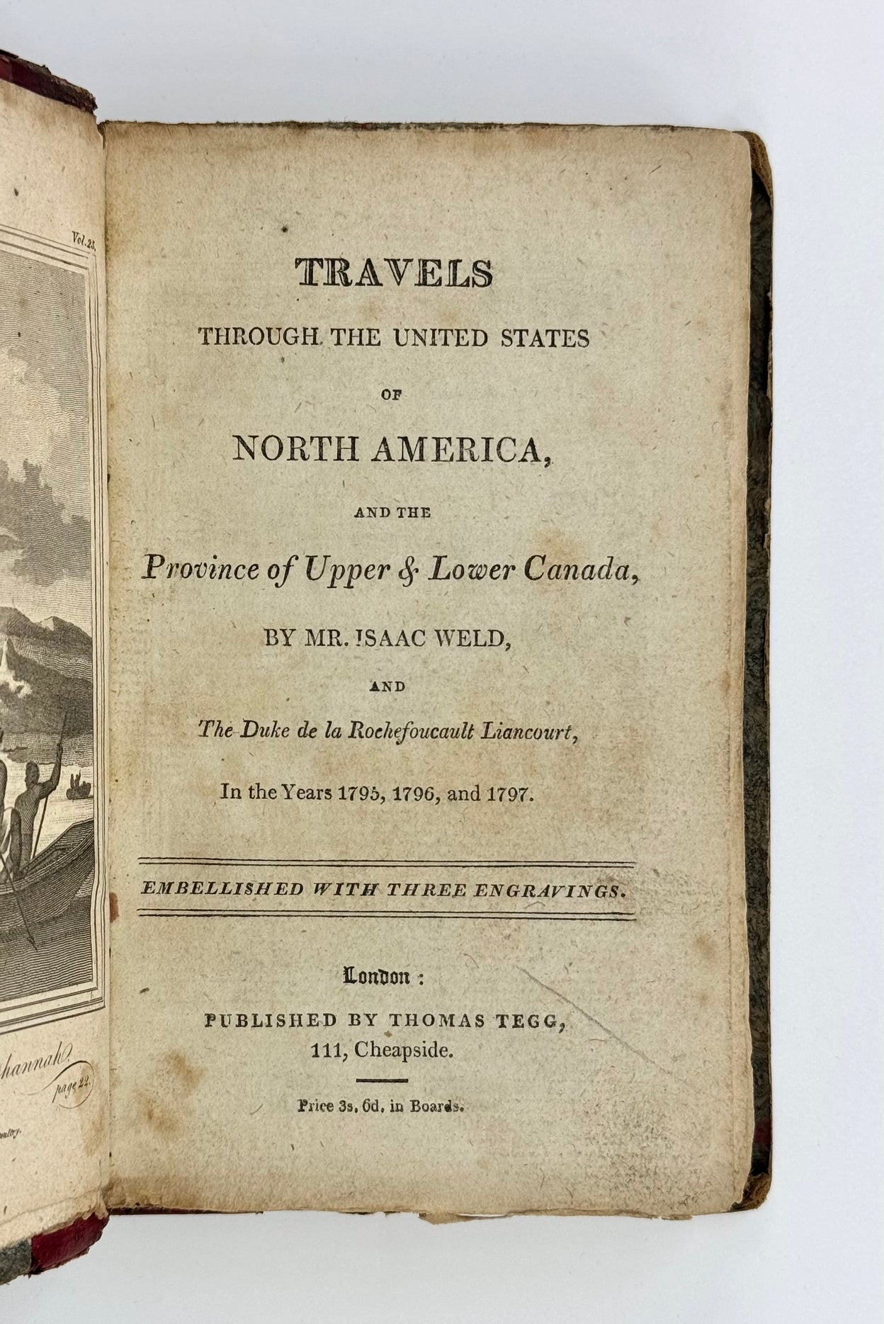 Travels Through the United States of North America and the Provinces of Upper and Lower Canada ...