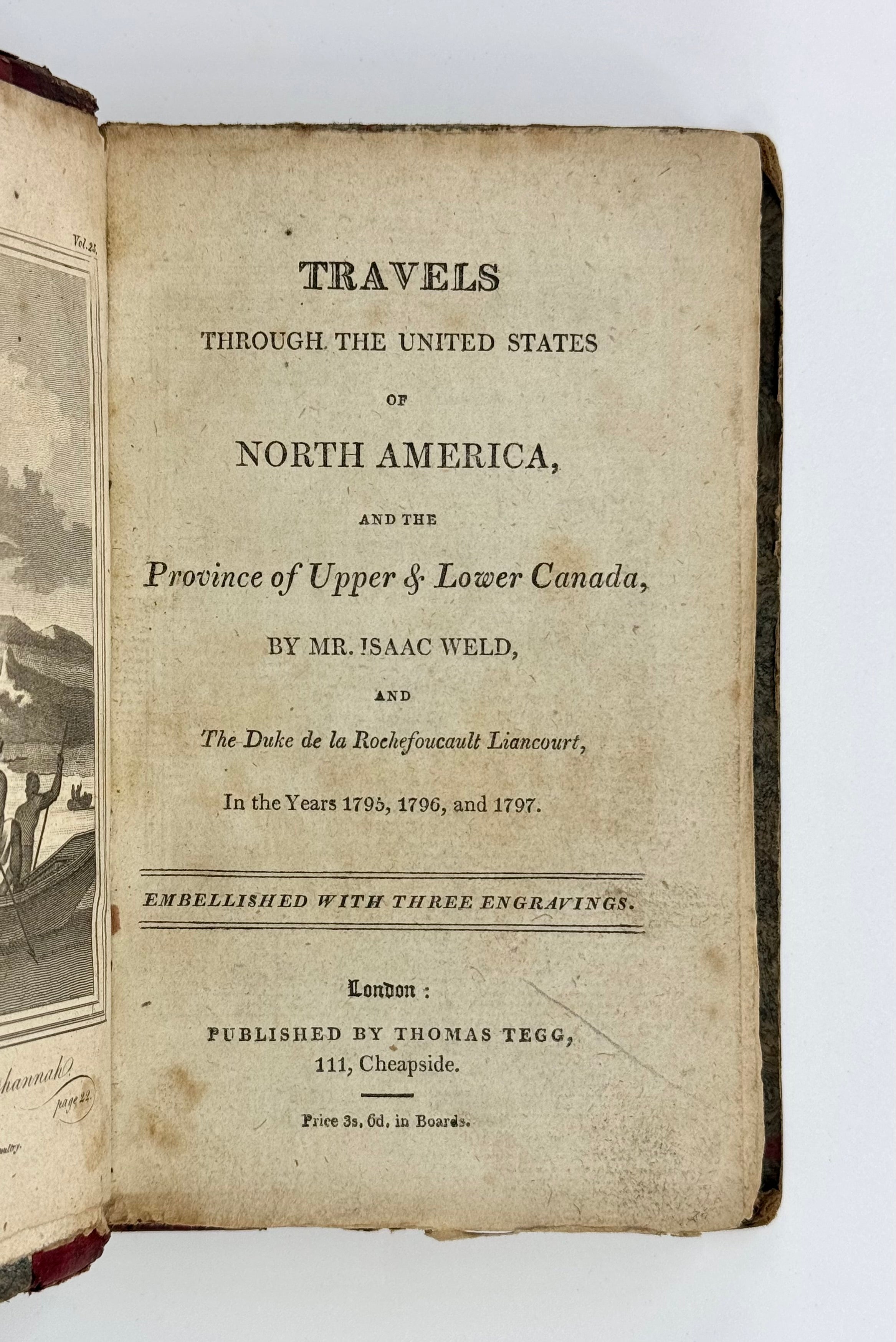 Travels Through the United States of North America and the Provinces of Upper and Lower Canada ...
