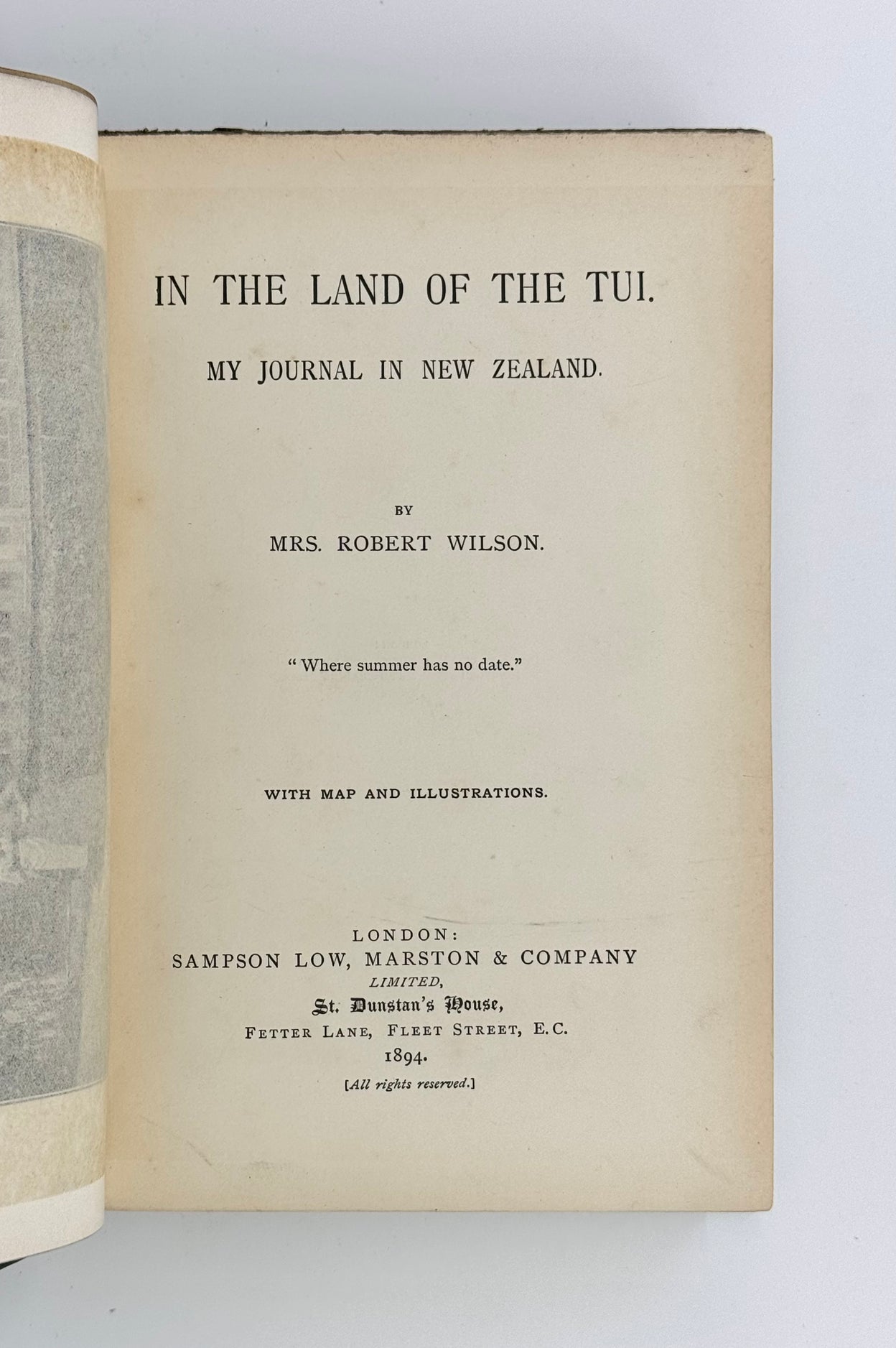 In the Land of the Tui. My Journal in New Zealand.