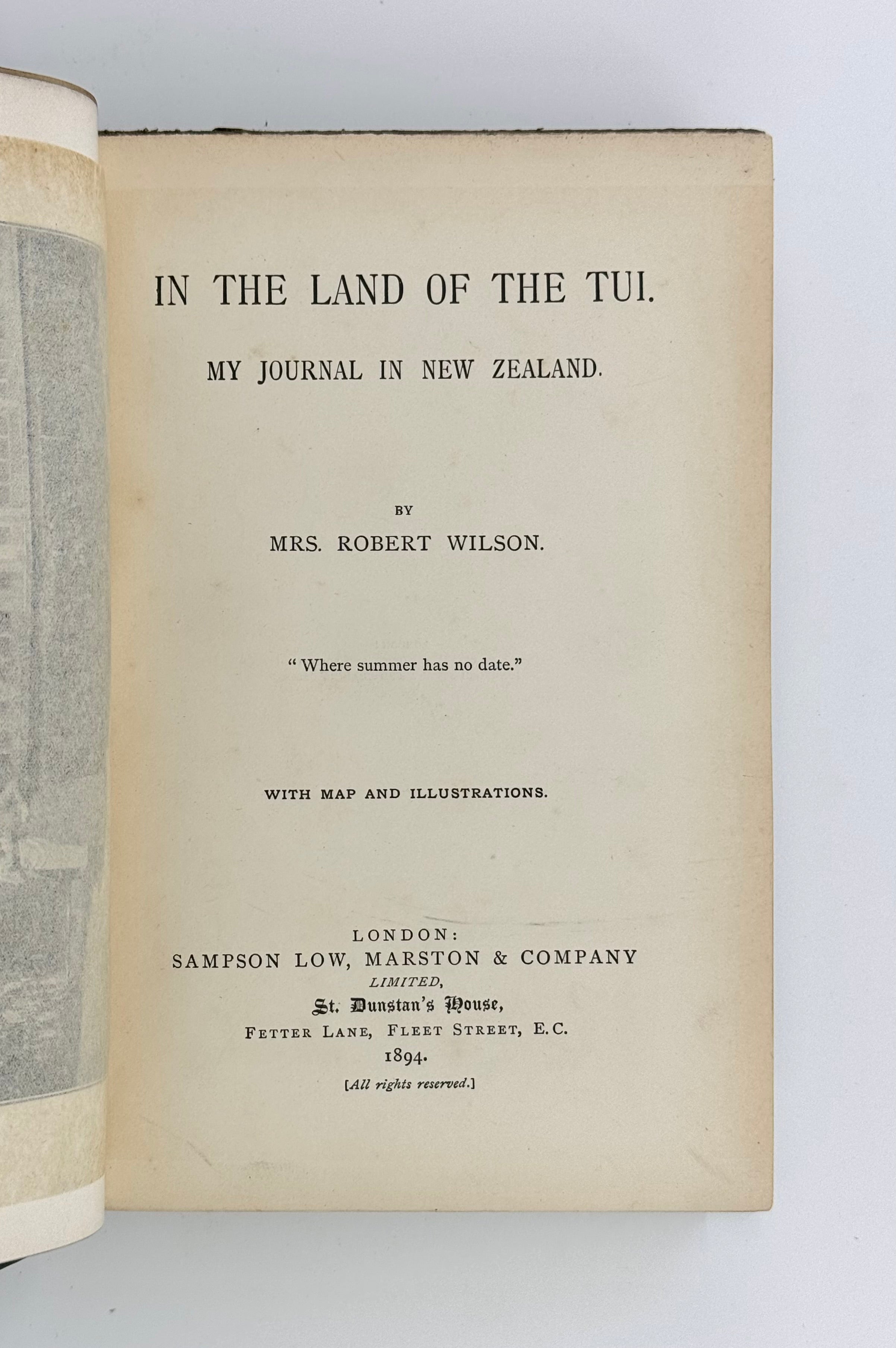 In the Land of the Tui. My Journal in New Zealand.