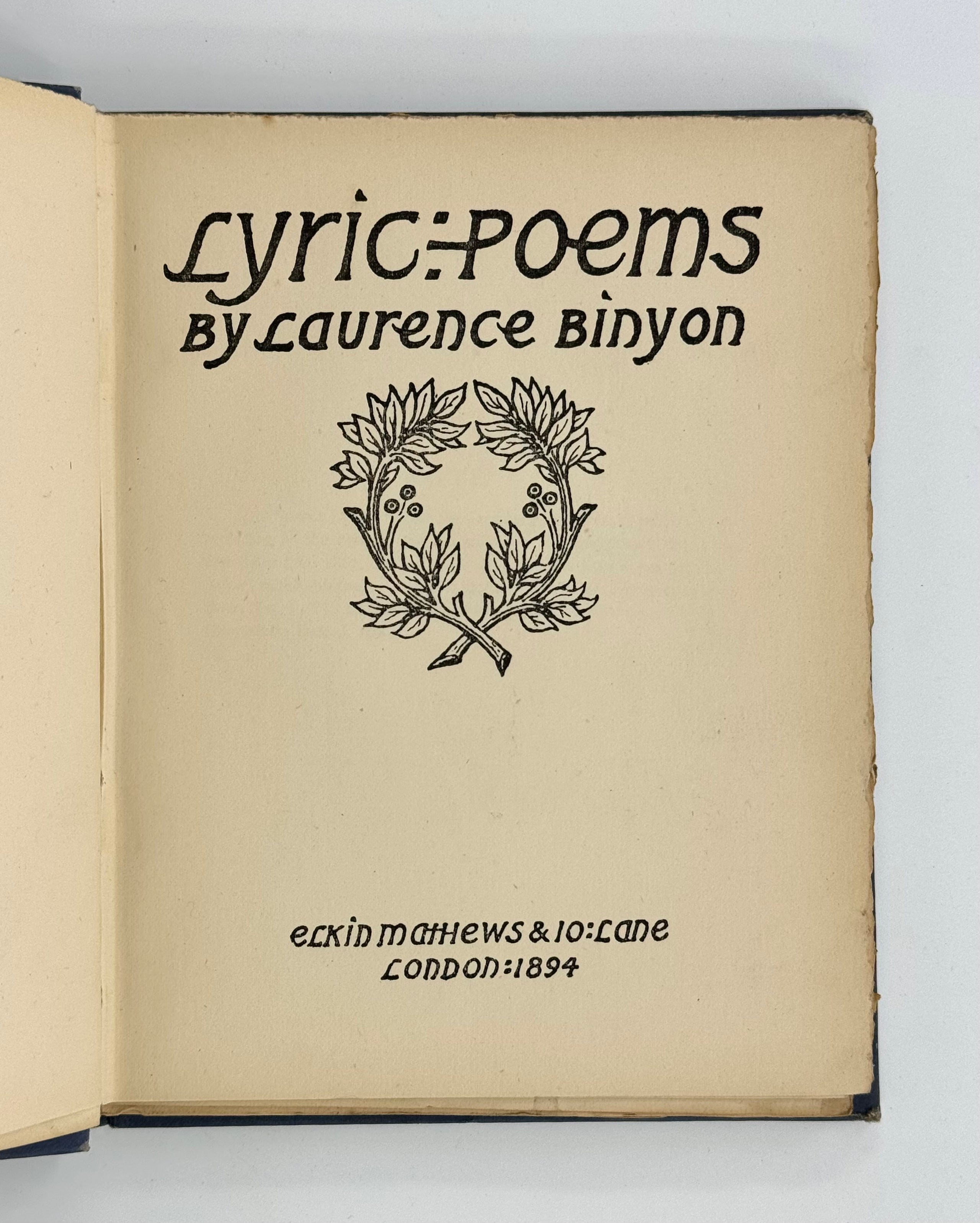 Lyric Poems.